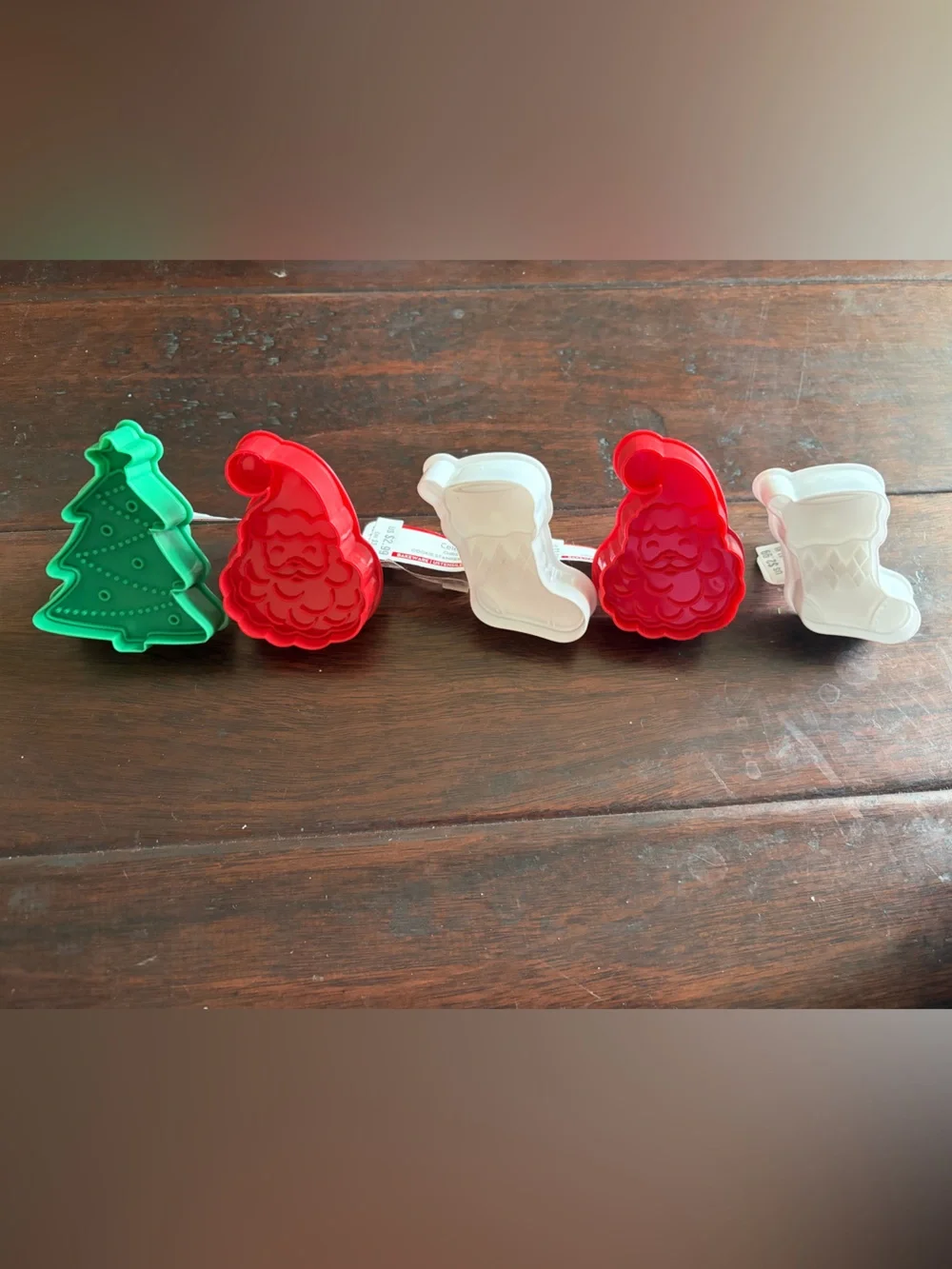 Celebrate It Christmas Cookie Stamp Set in Red, White & Green
